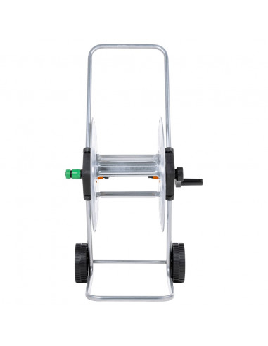 Carrello Avvolgitubo per Tubo Flessibile 60 m 1/2" in Acciaio