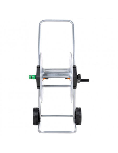 Carrello Avvolgitubo per Tubo Flessibile 60 m 1/2" in Acciaio