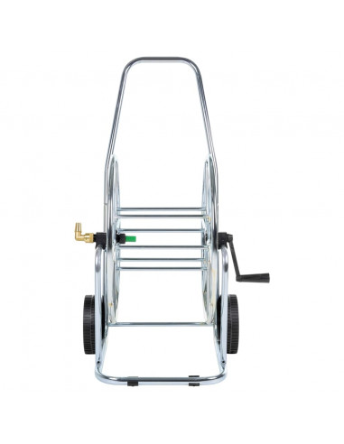 Carrello Avvolgitubo per Tubo Flessibile 80 m 3/4" in Acciaio