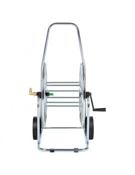 Carrello Avvolgitubo per Tubo Flessibile 80 m 3/4" in Acciaio