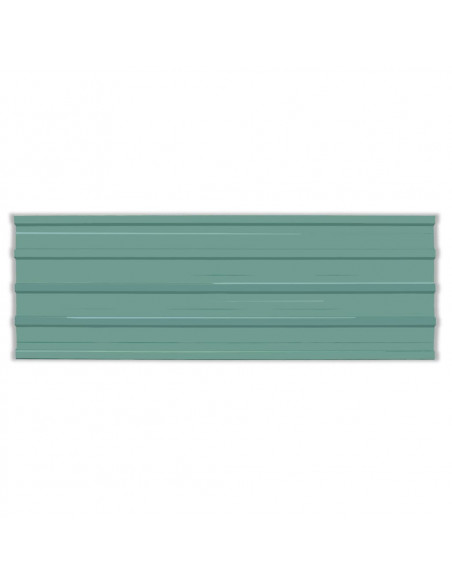 Pannelli da Tetto 12 pz in Acciaio Zincato Verde