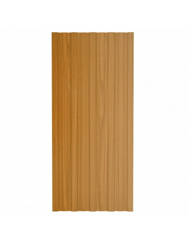 Pannelli da Tetto 36 pz in Acciaio Zincato Naturale 100x45 cm