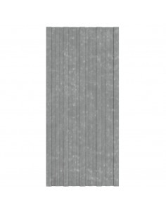 Pannelli da Tetto 12 pz in Acciaio Zincato Argento 100x45 cm 2