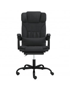 Poltrona da Ufficio Reclinabile Nera in Similpelle 2