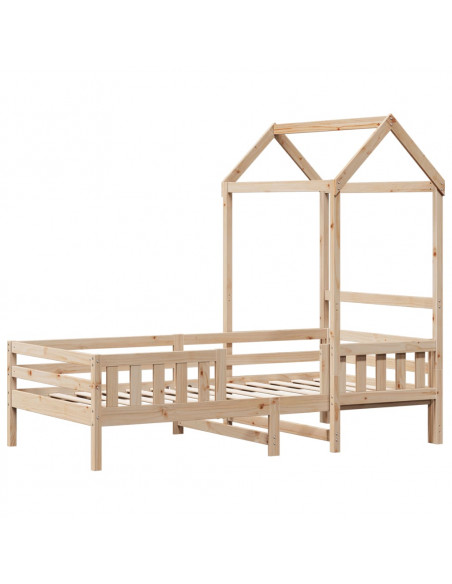 Giroletto con Tetto 80x200 cm in Legno Massello di Pino