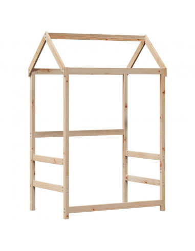 Giroletto con Tetto 80x200 cm in Legno Massello di Pino