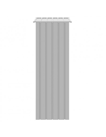 Gabbia per Uccelli Grigia 215x78x200 cm in Acciaio Zincato
