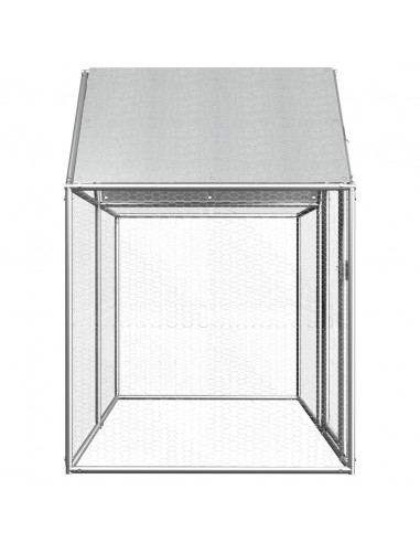 Pollaio 2x1x1,5 m in Acciaio Zincato