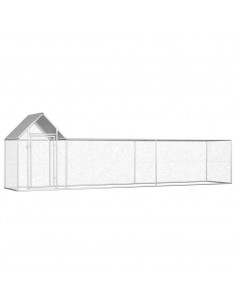 Pollaio 5x1x1,5 m in Acciaio Zincato 2