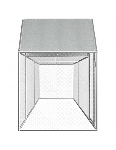 Pollaio 5x1x1,5 m in Acciaio Zincato