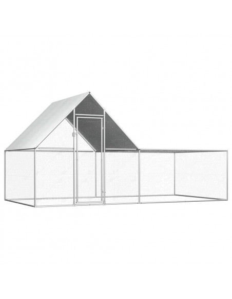 Pollaio 4x2x2 m in Acciaio Zincato