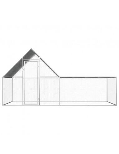 Pollaio 4x2x2 m in Acciaio Zincato