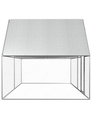 Pollaio 4x2x2 m in Acciaio Zincato