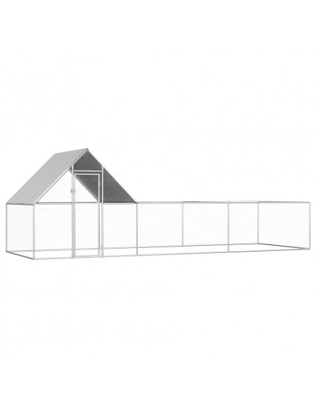 Pollaio 6x2x2 m in Acciaio Zincato