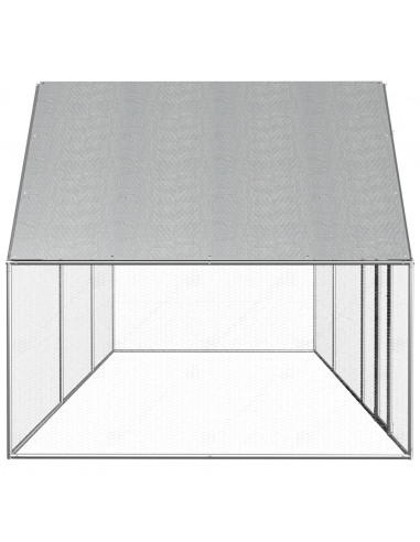 Pollaio 6x2x2 m in Acciaio Zincato