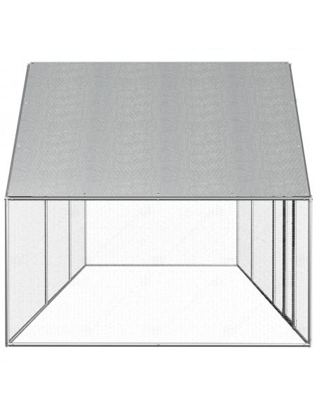 Pollaio 6x2x2 m in Acciaio Zincato