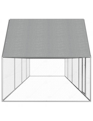 Pollaio 8x2x2 m in Acciaio Zincato