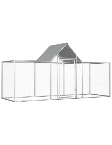 Pollaio 3x1x1,5 m in Acciaio Zincato
