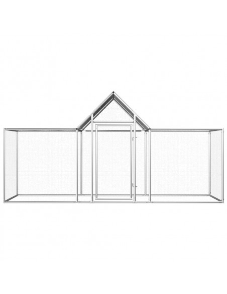 Pollaio 3x1x1,5 m in Acciaio Zincato