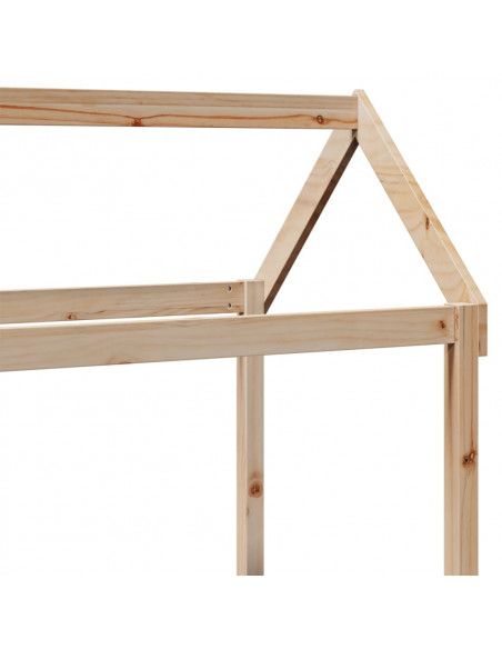 Set Dormeuse e Panca con Tetto 90x190cm Legno Massello di Pino
