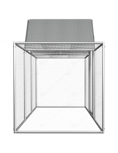 Pollaio 3x1x1,5 m in Acciaio Zincato