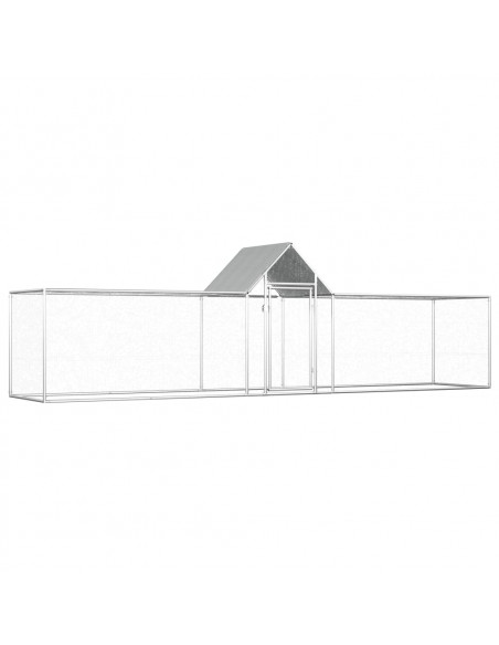 Pollaio 5x1x1,5 m in Acciaio Zincato