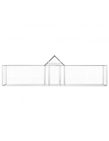 Pollaio 5x1x1,5 m in Acciaio Zincato