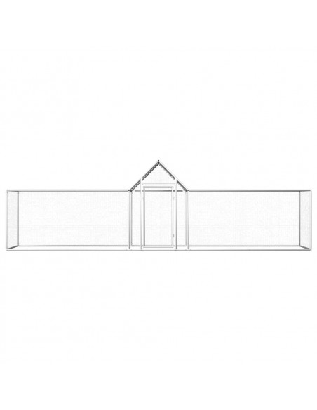 Pollaio 5x1x1,5 m in Acciaio Zincato