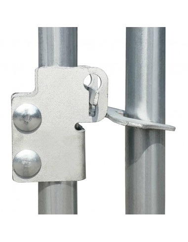 Pollaio 9x1x1,5 m in Acciaio Zincato