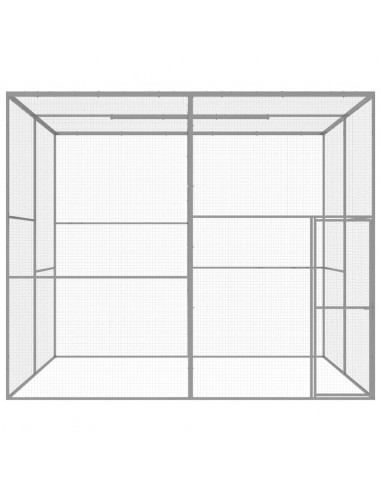 Gabbia per Gatti 3x3x2,5 m in Acciaio Zincato