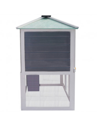 Conigliera in Legno a Due Piani per Animali Piccoli