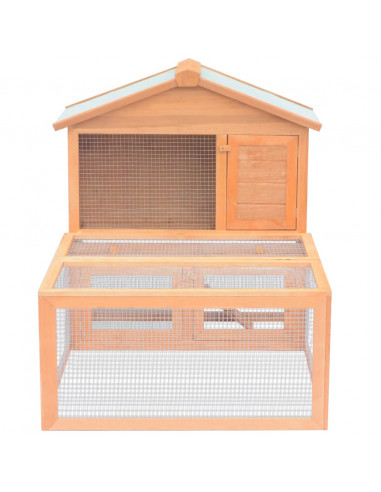 Conigliera all'Aperto per Animali Piccoli in Legno