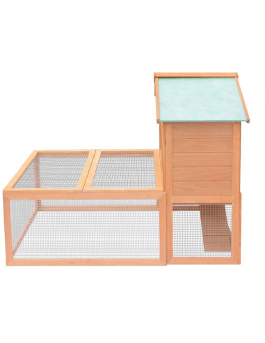 Conigliera all'Aperto per Animali Piccoli in Legno