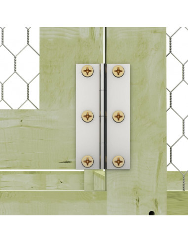 Pollaio 1,5x9x1,5 m in Legno di Pino Impregnato