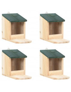 Casette per Scoiattoli 4 pz in Legno di Abete 2