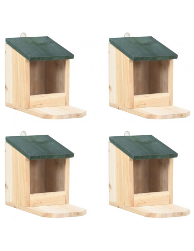 Casette per Scoiattoli 4 pz in Legno di Abete