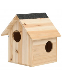 Casetta per Scoiattoli in Legno Massello di Abete 26x25x29 cm 2
