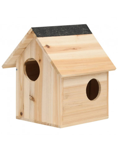 Casetta per Scoiattoli in Legno Massello di Abete 26x25x29 cm