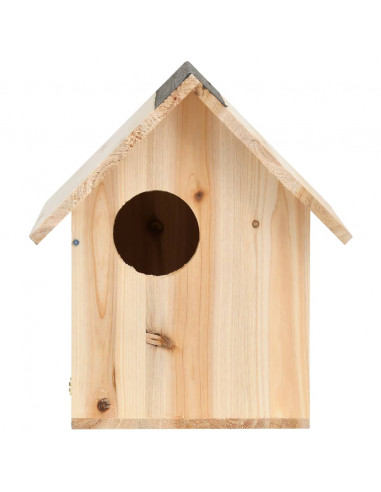 Casetta per Scoiattoli in Legno Massello di Abete 26x25x29 cm