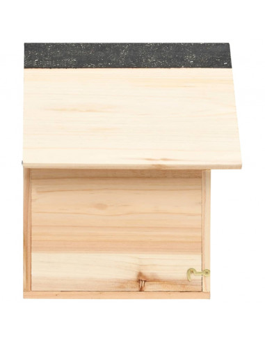 Casetta per Scoiattoli in Legno Massello di Abete 26x25x29 cm