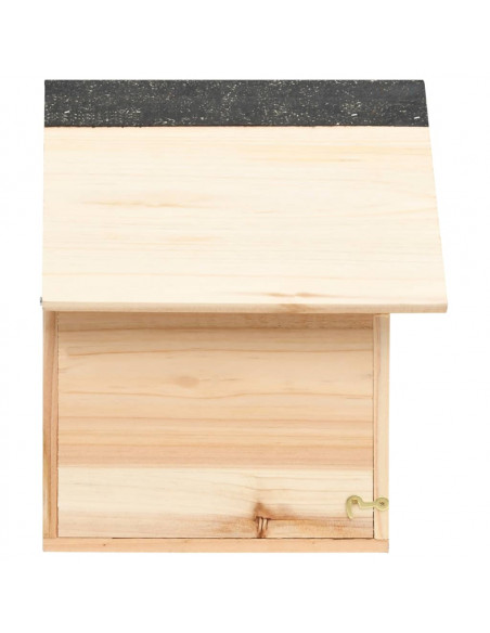 Casetta per Scoiattoli in Legno Massello di Abete 26x25x29 cm