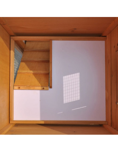 Conigliera all'Aperto Grande Gabbia Animali Piccoli Una Casetta