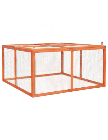 Conigliera 124x120x60 cm in Legno Massello di Abete