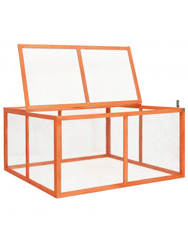 Conigliera 124x120x60 cm in Legno Massello di Abete