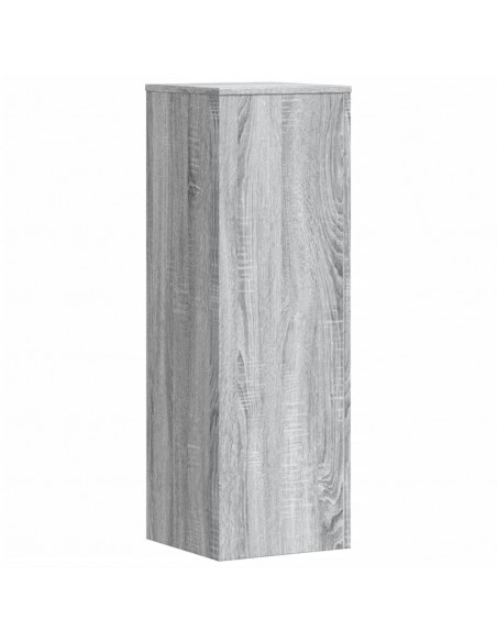 Supporto per Piante Grigio Sonoma 33x33x100 cm in Truciolato