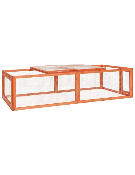 Conigliera 183x90x46,5 cm in Legno Massello di Abete