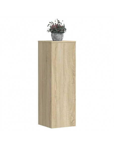 Supporto per Piante Rovere Sonoma 33x33x100cm Legno Multistrato