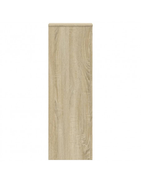 Supporto per Piante Rovere Sonoma 33x33x100cm Legno Multistrato