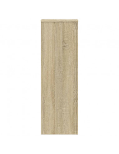 Supporto per Piante Rovere Sonoma 33x33x100cm Legno Multistrato