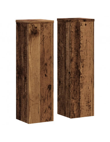 Supporti per Piante 2 pz Legno 17x17x60 cm Legno Multistrato